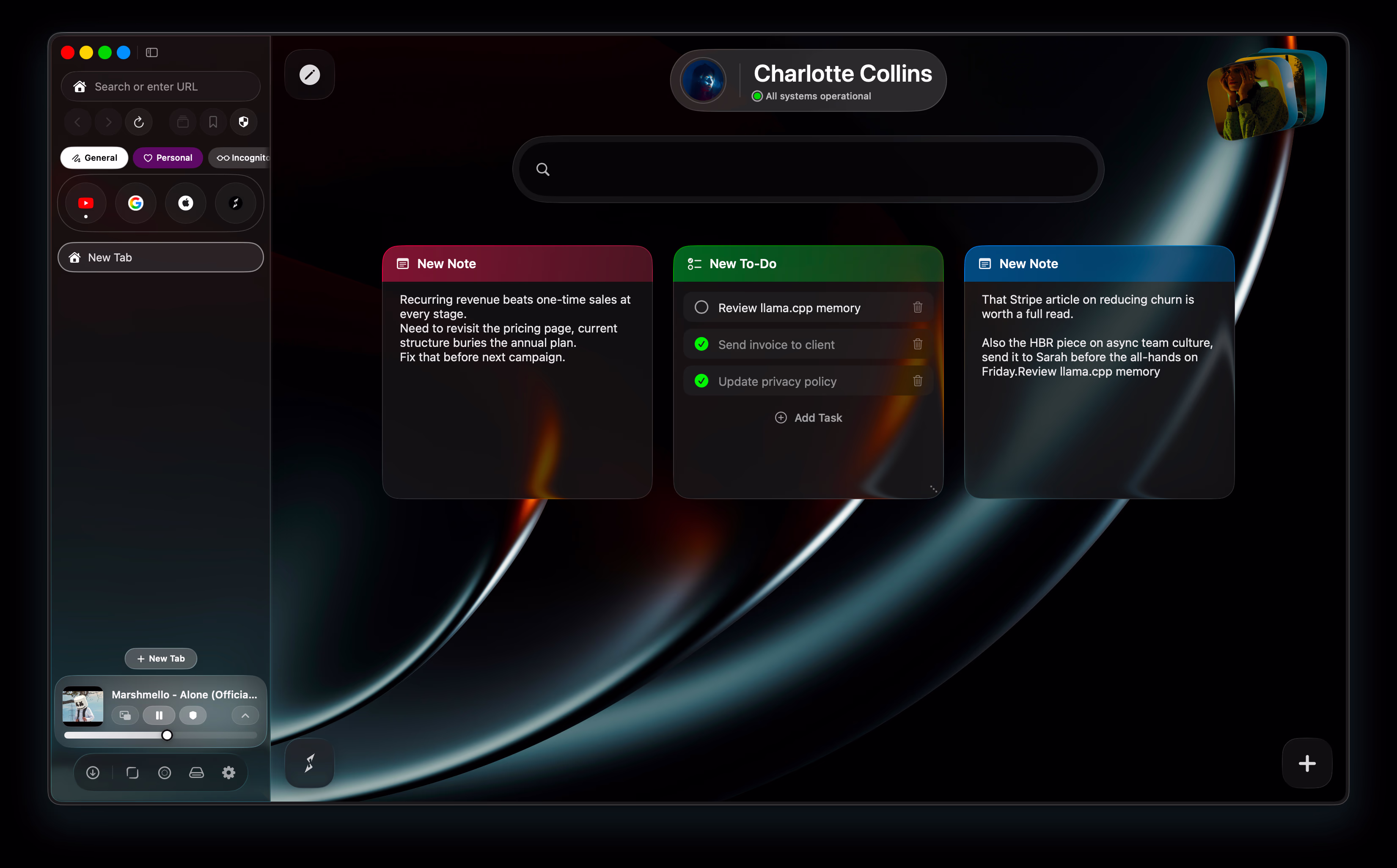 Ortix Browser feature